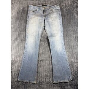 Levis  524 Jeans Sz 13 Long Womens Blue Stretch Pants Ladies Low Rise Bootcut